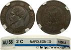FRANCE Deux centimes Napoléon III, tête nue SECOND EMPIRE Paris 1856 (20mm, 1,99g, 6h) -