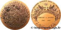 FRANCE Médaille, Noces d’or AMOUR ET MARIAGE 1995 (71,5mm, 194,6g, 12h) -