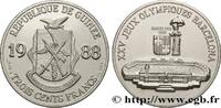 GUINEA 300 Francs XXV Jeux Olympiques Barcelone - Stade o GUINEA 1988 (32mm, 16,27g, 12h) -