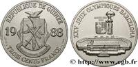GUINEA 300 Francs XXV Jeux Olympiques Barcelone - Stade o GUINEA 1988 (32mm, 16,27g, 12h) -