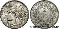 FRANCE 2 francs Cérès, avec légende III REPUBLIC Paris 1870 (27mm, 9,98g, 6h) -
