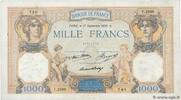 FRANCE 1000 Francs CÉRÈS ET MERCURE FRANCE 1000 Francs CÉRÈS ET MERCURE 1936 VF -