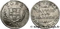 BRITISH TOKENS OR JETTONS VI Pence York (Yorkshire) BRITISH TOKENS OR JETTONS 1811 (19mm, 1,86g, 12h) -