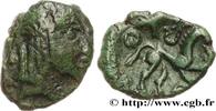 FRANCE Bronze au cheval et à la tête aux cheveux calamist AMBIANI (Area of Amiens) Amiens (80) c. 60-40 AC. (15mm, 2,12g, 3h) -