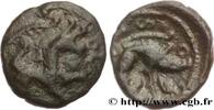 FRANCE Bronze au cheval et au sanglier, “type des dépôts AMBIANI (Area of Amiens) Amiens (80) c. 60-40 AC. (14mm, 1,93g, 6h) -