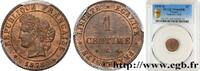 FRANCE 1 centime Cérès III REPUBLIC Bordeaux 1878 (15mm, 1g, 6h) -
