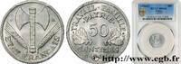FRANCE 50 centimes Francisque, légère FRENCH STATE Castelsarrasin 1944 (18mm, 0,69g, 6h) -