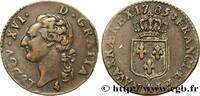 FRANCE Demi-sol dit à l'écu LOUIS XVI Paris 1785 (25,00mm, 6,11g, 6h) -