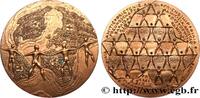 FRANCE Médaille, Amitié FRANC - MAÇONNERIE n.d. (67,5mm, 199,57g, 12h) -