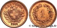SWITZERLAND 1 Centime (Rappen) Croix Suisse SWITZERLAND Berne 1910 (16mm, 1,50g, 12h) -