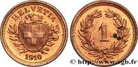 SWITZERLAND 1 Centime (Rappen) Croix Suisse SWITZERLAND Berne 1910 (16mm, 1,50g, 12h) -