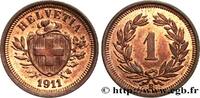 SWITZERLAND 1 Centime (Rappen) Croix Suisse SWITZERLAND Berne 1911 (16mm, 1,50g, 12h) -