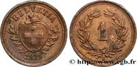 SWITZERLAND 1 Centime (Rappen) Croix Suisse SWITZERLAND Berne 1939 (16mm, 1,50g, 12h) -