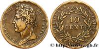 FRENCH COLONIES - Charles X, for Martinique and Gu 10 Centimes Charles X FRENCH COLONIES - Charles X, for Martinique and Guadeloupe La Rochelle - H 1827 (30mm, 18,82g, 6h) -
