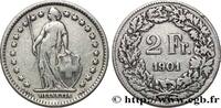 SWITZERLAND 2 Francs Helvetia SWITZERLAND Berne - B 1901 (27,2mm, 9,79g, h) -