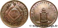 FRANCE LES COEURS UNIS LOGES A L’ORIENT DE PARIS - LOGES PARISIENNES 1820 (28mm, 6,92g, 12h) -