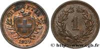 SWITZERLAND 1 Centime (Rappen) Croix Suisse SWITZERLAND Berne 1939 (16mm, 1,51g, 12h) -