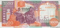 SOMALIA 1000 Shilin SOMALIA 1000 Shilin 1996 UNC -