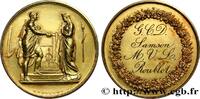 FRANCE Médaille de mariage, Couple antique AMOUR ET MARIAGE 1860 (34,5mm, 18,55g, 12h) -