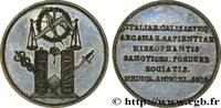 FRANCE Médaille, Union des Francs-maçons de France et d’I FRANC - MAÇONNERIE Milan 1808 (39,5mm, 28,25g, 12h) -