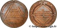 FRANCE Médaille, Célébration de la glorieuse journée de F FRANC - MAÇONNERIE 1807 (53,5mm, 62,69g, 12h) -