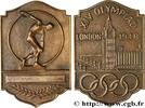 FRANCE Plaques, XIV Olympiades ROYAUME-UNI UK, London 1948 (101mm, 102,61g, 12h) -