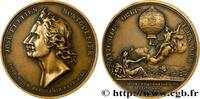 FRANCE Médaille, Premier vol en aérostat des Frères Montg LOUIS XVI (1783) (41mm, 33,76g, 12h) -