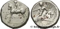 Hellenistic 1 (323 BC to 188 BC) Nomos, statère ou didrachme CALABRIA - TARAS Tarente c. 250 AC. (19mm, 6,55g, 3h) -