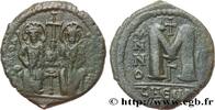 THE EMPIRE FROM ANASTASIUS TO MAURICE TIBERIUS (49 Follis JUSTIN II and SOPHIA Theoupolis (Antioche) 571-572 (31mm, 13,17g, 6h) -