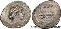 THE REPUBLIC (280 BC to 27 BC) Denier CONSIDIA Rome 46 AC. (20mm, 3,08g, 3h) -