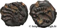 FRANCE Potin à la tête “d’indien” et au sanglier SENONES (Area of Sens) c. avant 52 AC. (17,5mm, 4,06g, 3h) -