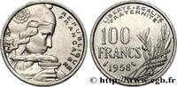 FRANCE 100 francs Cochet, chouette IV REPUBLIC 1958 (24mm, 5,95g, 6h) -