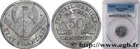 FRANCE 50 centimes Francisque, légère FRENCH STATE Beaumont-Le-Roger 1943 (18mm, 0,70g, 6h) -