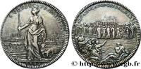 FRANCE Procession de la chasse de Sainte Geneviève ÉGLISES 1702 (28,5mm, 8,62g, 6h) -