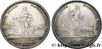 FRANCE CONFRERIE ROYALE DE SAINT EUSTACHE ET DE SAINTE AG MÉDECINE - SOCIÉTÉS MÉDICALES - MÉDECINS/CHIRURGIENS - ASSISTANCE PUBLIQUE 1725 (31mm, 8,52g, 6h) -