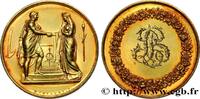 FRANCE Médaille de mariage, Couple antique AMOUR ET MARIAGE 1854 (34,5mm, 18,51g, 12h) -