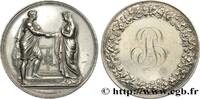 FRANCE Médaille de mariage, Couple antique AMOUR ET MARIAGE 1837 (41mm, 32,14g, 12h) -