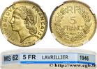 FRANCE 5 francs Lavrillier, bronze-aluminium PROVISIONAL GOVERNEMENT OF THE FRENCH REPUBLIC 1946 (31mm, 11,87g, 6h) -