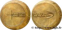 FRANCE Médaille, Apollo 15 CONQUÊTE DE L'ESPACE - EXPLORATION SPATIALE 1971 (97mm, 335,72g, 12h) -
