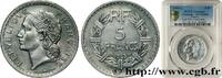 FRANCE 5 francs Lavrillier, aluminium PROVISIONAL GOVERNEMENT OF THE FRENCH REPUBLIC Castelsarrasin 1945 (31mm, g, 6h) -