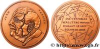 FRANCE Médaille, Jean Tardieu LITTÉRATURE : ÉCRIVAINS/ÉCRIVAINES - POÈTES Monnaie de Paris 1980 (84,5mm, 178,83g, 12h) -