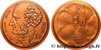 FRANCE Médaille, John Stuart Mill, n°1 LITTÉRATURE : ÉCRIVAINS/ÉCRIVAINES - POÈTES Monnaie de Paris 1983 (76mm, 215,4g, 12h) -