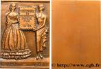 FRANCE Plaquette, Centenaire du timbre poste français QUATRIÈME RÉPUBLIQUE 1949 (60,5mm, 86,56g, 12h) -
