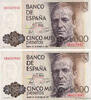 SPAIN 5000 Pesetas Consécutifs SPAIN 5000 Pesetas Consécutifs 1979 UNC- -