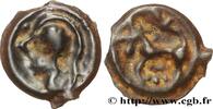 FRANCE Potin à la tête casquée et à la rosace SENONES (Area of Sens) c. avant 52 AC. (20mm, 3,26g, 3h) -