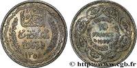 TUNISIA - FRENCH PROTECTORATE 10 Francs au nom du Bey Ahmed an 1358 TUNISIA - FRENCH PROTECTORATE Paris 1939 (28mm, 10,03g, 6h) -