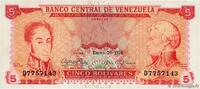 VENEZUELA 5 Bolivares VENEZUELA 5 Bolivares 1974 UNC -