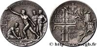 FRANCE Médaille, Fête fédérale de gymnastique SUISSE La Chaux-de-Fonds 1900 (34,5mm, 17,91g, 12h) -