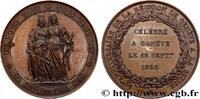 FRANCE Médaille du rattachement de Genève à la Suisse SUISSE Suisse, Genève 1864 (46,5mm, 59,13g, 12h) -