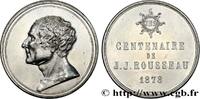 FRANCE Médaille, Centenaire de Jean-Jacques Rousseau LITTÉRATURE : ÉCRIVAINS/ÉCRIVAINES - POÈTES 1878 (36,5mm, 21,71g, 12h) -